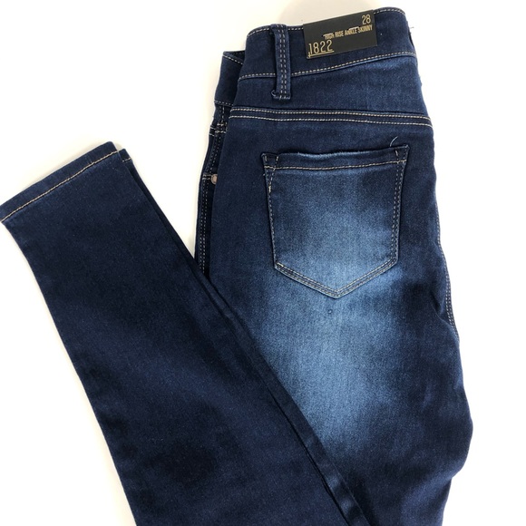 1822 high rise ankle skinny